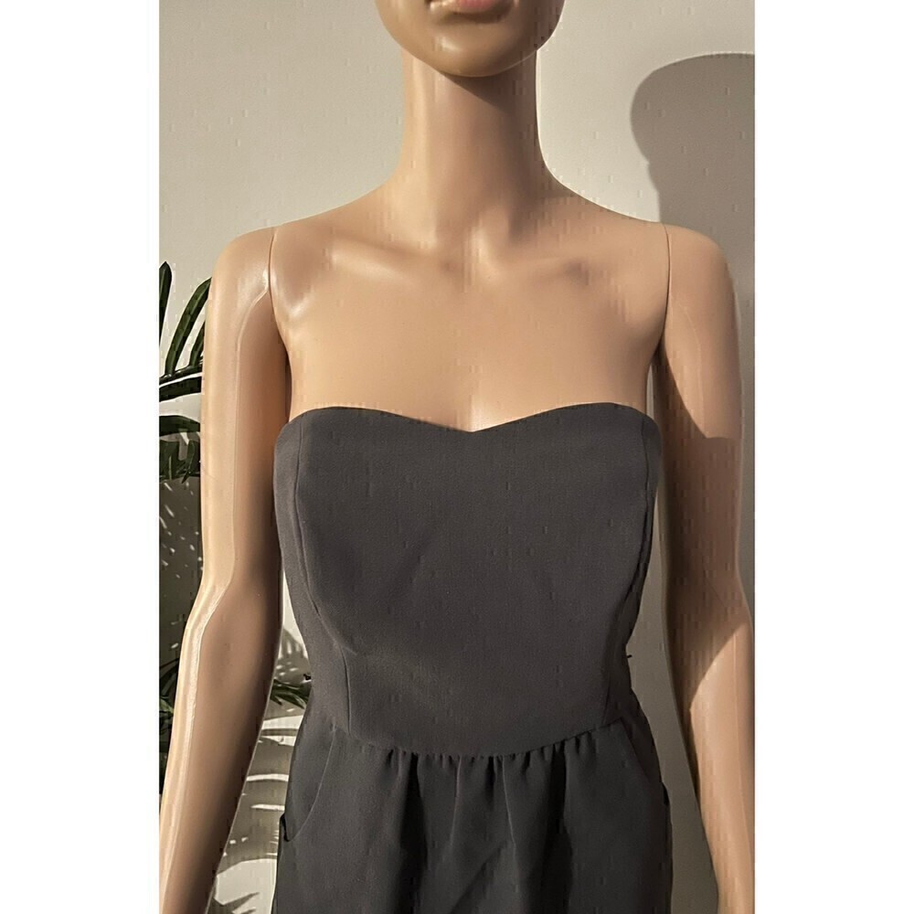 Kensie sweetheat strapless dress with pocket gray size S